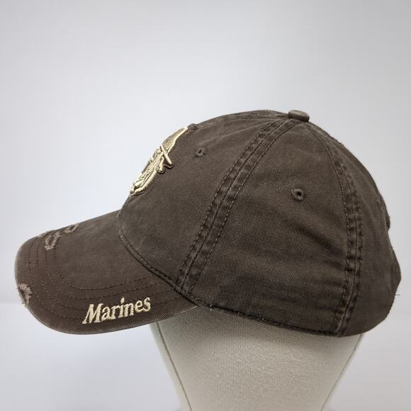 Georgetown Hoyas Bulldog Mascot Marines Baseball Cap Brown One Size Drew Pearson - Picture 3 of 9